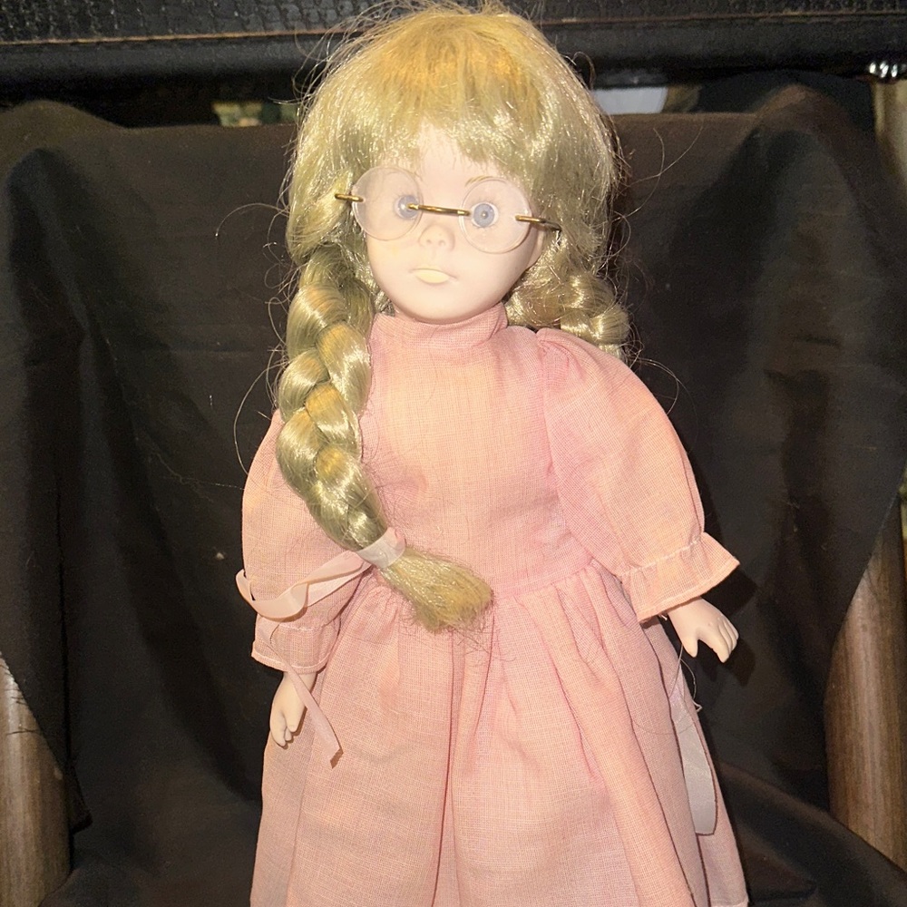 Source Unknown Pink Dress Doll with Blonde Hair